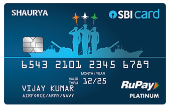 Shaurya Sbi Rupay Platinum Credit Card
