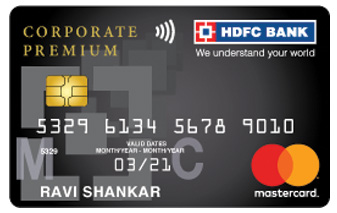 HDFC Bank Corporate Premium Credit Card Mastercard