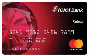 ICICI Bank Rubyx Credit Card Mastercard
