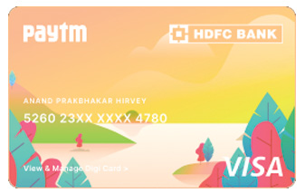 Paytm Hdfc Bank Digital Credit Card