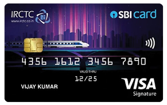 Irctc Sbi Card Premier Visa Signature Credit Card