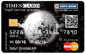 HDFC Bank Platinum Times Credit Card MasterCard