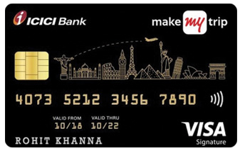 Makemytrip Icici Bank Signature Credit Card Visa