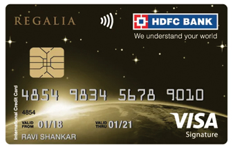 HDFC Bank Regalia First Credit Card Visa