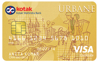 Kotak Urbane Visa Gold Credit Card